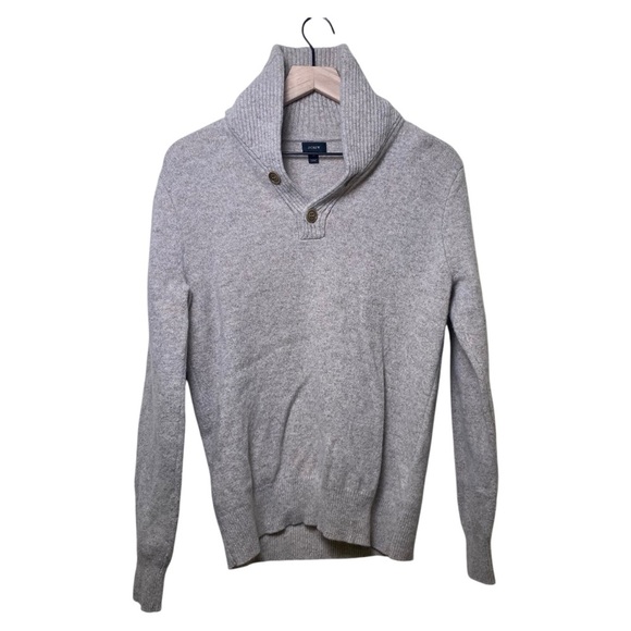 J.Crew Tan Lambswool Cowl Neck Sweater, M - Picture 1 of 8